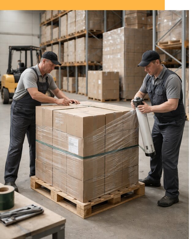 Упаковка и паллетирование грузов от 3578 руб: защита и крепление