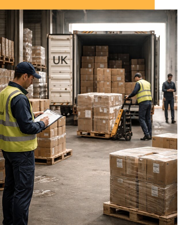 Доставка грузов из Великобритании с таможенным оформлением от 12779