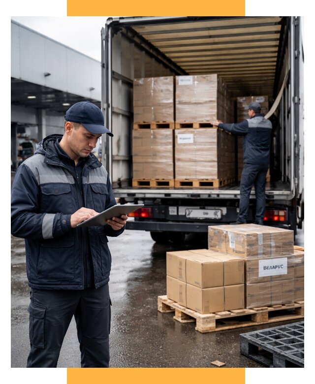 Доставка грузов из Беларуси от 15335 р. логистика СетСервис-Мгд