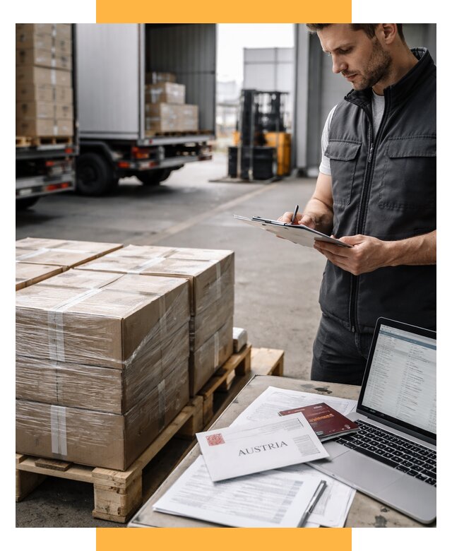 Доставка в Австрию от 66450 р. Логистика и экспорт СетСервис-Мгд