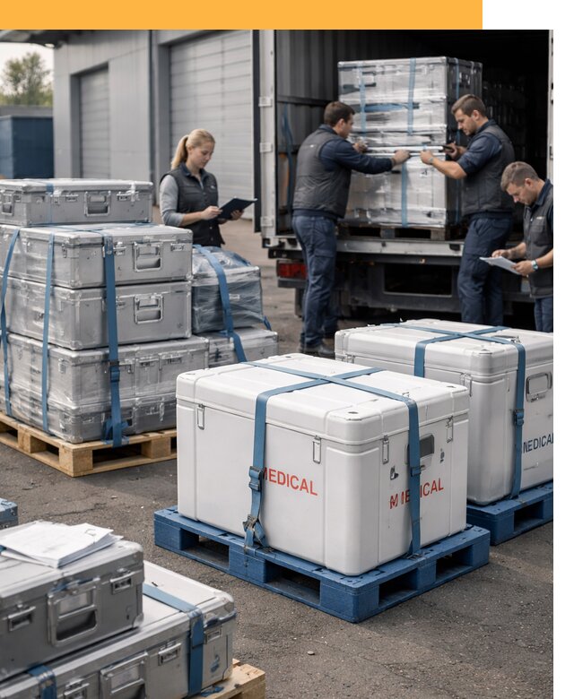 Перевозка медицинского оборудования по всему миру от 15335 руб