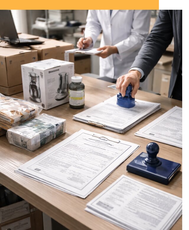 Сертификация импортных товаров от 12268 с таможенным сопровождением